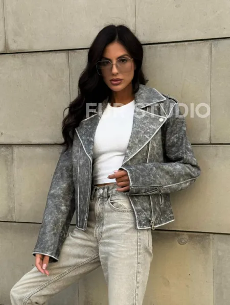 Косуха из натуральной кожи  VINTAGE COLLECTION - фото 0