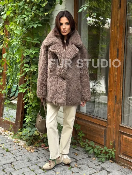 Шуба - дубленка двухсторонняя - фото 8