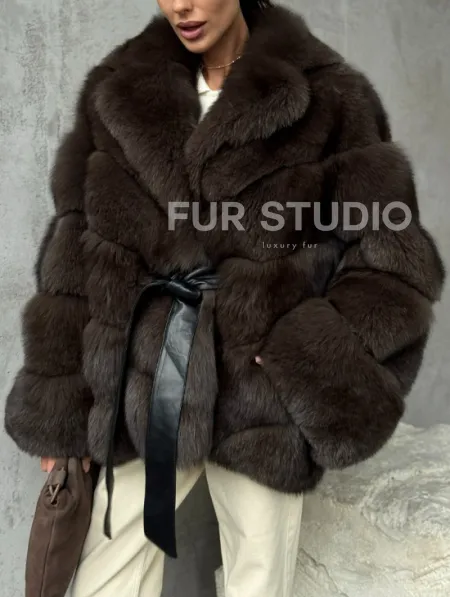 Шуба из песца под соболь - фото 4