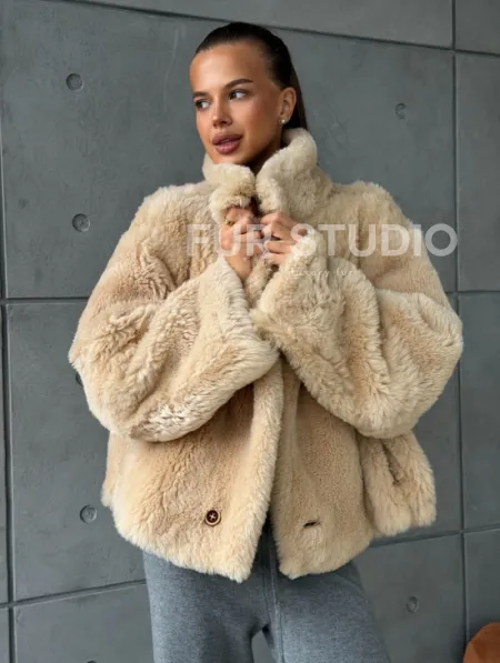 Дубленка - куртка двухсторонняя - фото 8