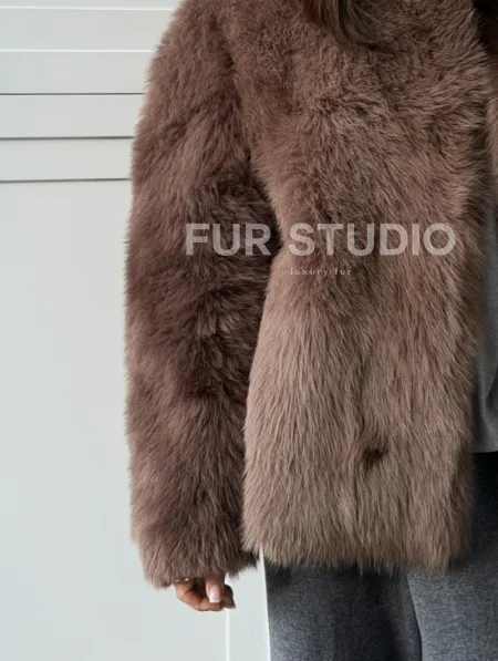 Дубленка из тосканы цвет taupe - фото 1