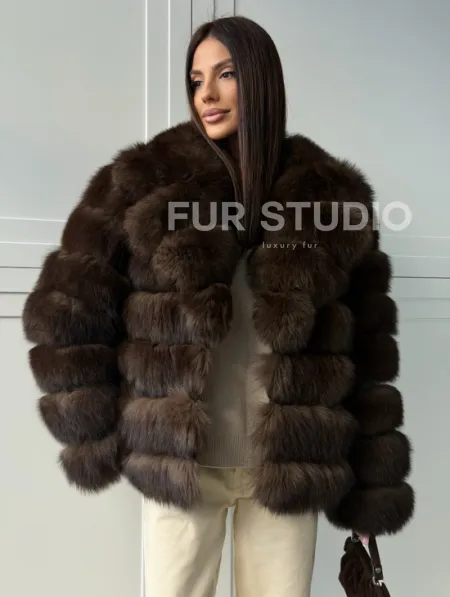 Полушубок из песца 