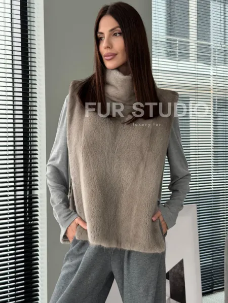 Норковая манишка «весна 2026» - фото 5