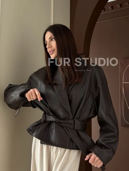 Куртка из натуральной кожи PREMIUM COLLECTION - фото 19