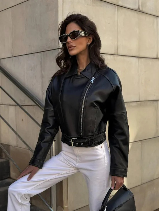 Кожаная куртка в стиле Casual - фото 10