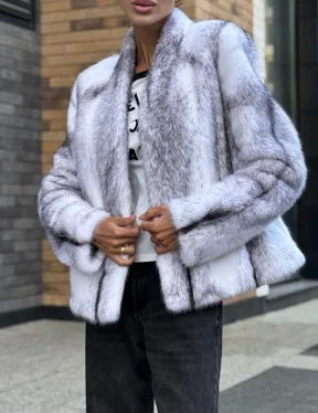 Меховая куртка из норковой крестовки - фото 2