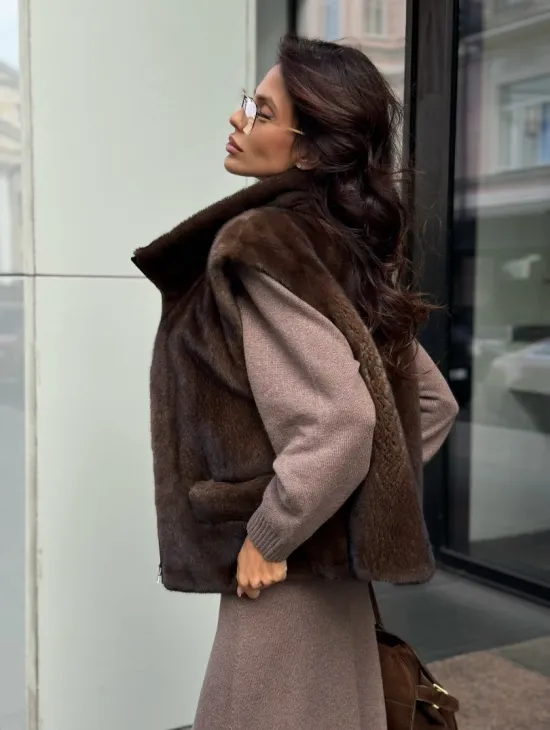 Жилет из норки - фото 3