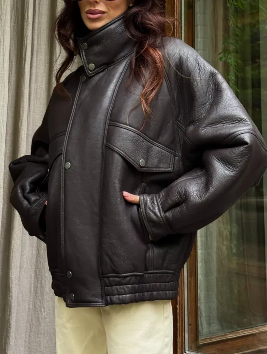 Натуральная дубленка - женская - фото 2