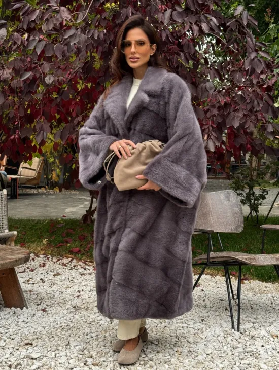 Норковая шуба оверсайз - фото 9