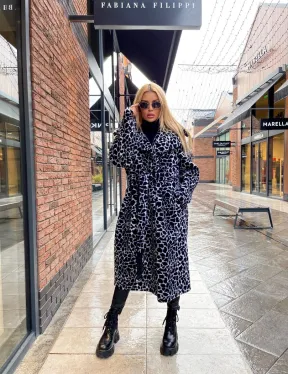 Двубортное пальто из экомеха - фото 2