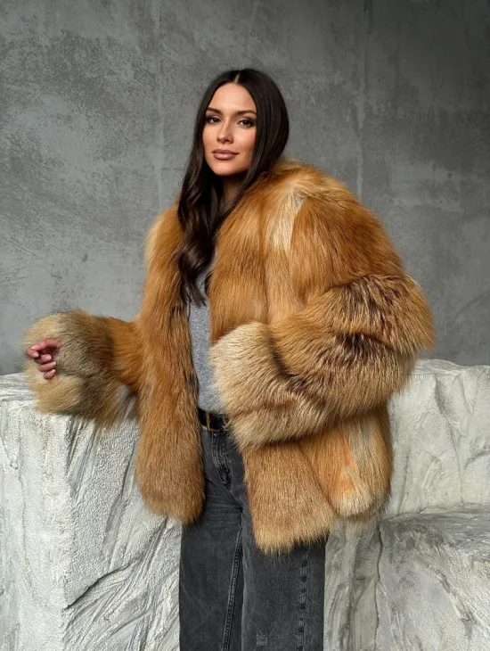 Шуба из лисы - фото 10